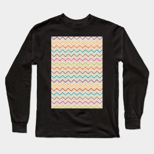 Distressed Chevron - Multi Long Sleeve T-Shirt